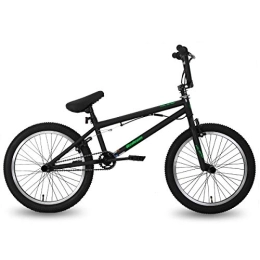 HH HILAND  Hiland 20 inch kids bike bmx bike, bicycle for boys and girls, kids age 9 10 11 12 years old, Freestyle Bicycle, Black