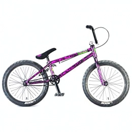 Mafiabike BMX Bike Mafia Bikes Madmain 18 Inch Complete Bike Purple Splatter