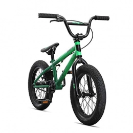 Mongoose Bike Mongoose Legion L16 Freestyle Sidewalk BMX Bike for Kids, Children and Beginner-Level Riders, Featuring Hi-Ten Steel Frame and Micro Drive 25x9T BMX Gearing with 16-Inch Wheels, Green