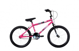 Ndcent Flier Kids' Freestyle Bike Pink/Blue, 10.5" inch steel frame, 1 speed 16" bmx wheels front & rear caliper brakes