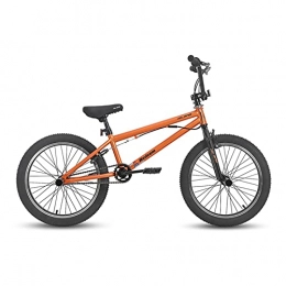 QEEN Bike QEEN 10 Color&Series 20'' BMX Bike Freestyle Steel Bicycle Bike Double Caliper Brake Show Bike Stunt Acrobatic Bike (Color : Orange)