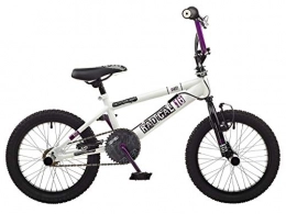 Rooster Bike Rooster Radical 16 BMX Bike White / Purple with 16" Spoke Wheels
