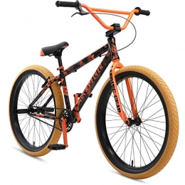 SE BMX Bike SE Bikes 2021 Blocks Flyer 26 Inch Complete Bike Orange Camo