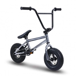 Sullivan Bike Sullivan Ambush Mini BMX Gun Metal / Black, Stunt Bike, Freestyle Mini BMX, for Kids of All Ages