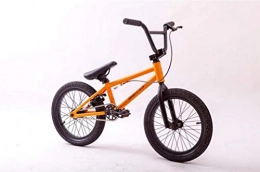 SWORDlimit Bike SWORDlimit 16 Inch Freestyle BMX Bike / Race Bike for Beginner To Advanced Riders, High-Carbon Steel Frame And Fork, Aluminum Alloy U-Shaped Rear Brake, Orange