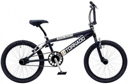 Bike Fun BMX Bike Tornado 20 Inch 55 cm Junior Rim Brakes Matte black
