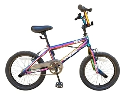 XN Bike XN Beast 18" Kids Freestyle BMX Bike, 360 Gyro System - Neo Chrome Jet Fuel