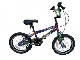 XN Bike XN Beast Neo-Chrome 16" Kids Freestyle BMX Bike, Single Speed - Jet Fuel Oil Slick Finish