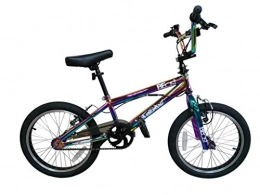 XN Bike XN Beast Neo-Chrome 18" Kids Freestyle BMX Bike, Single Speed - Jet Fuel Oil Slick Finish