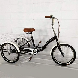 Fetcoi Comfort Bike 20" Cogwheel Tricycle Adult 1 Speed Adult Tricycle with Shopping Basket, 3 Wheels Comfort Bicycles Bike Traditional Design for Seniors