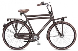 Vogue Bike 28Inch Men Holland Nostalgia Bicycle Aluminium Vogue Elite Plus 3Gear Roller Brake Matte Brown RH: 50cm
