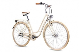CHRISSON Comfort Bike 28Inch Vintage City Bike Women's Bicycle Chrisson N Lady with 3G Shimano Nexus, Cream