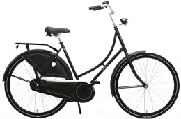 amiGO Bike Amigo Classic C2 City Bike - Women's Bicycle 28 Inch - Dutch Bike for Women - Suitable from 175-180 cm - City Bike with Handbrake, Lighting and Bicycle Stand - Black