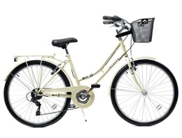 Aurai Comfort Bike Aurai Trekker Ladies Heritage Bike 26" Wheel 6 Speed Cream