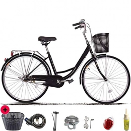  Comfort Bike Bike / 26 Inches, 24 Inches / Bicycle / shock Absorber / Lightweight / Travel-black-24