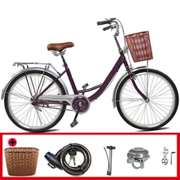 Comfort Bike Bike / 26 Inches, 24 Inches / Bicycle / shock Absorber / Lightweight / Travel-red-24