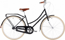 Bobbin Bikes Comfort Bike Bobbin Cambridge Deluxe, Ladies Traditional Bike, 3 Speed, Black, 26" (19")