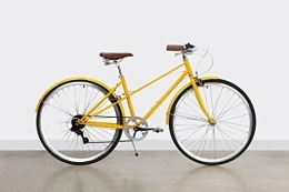 Bobbin Comfort Bike Bobbin Hummingbird Vintage Bike Adult Bike Mens / Ladies Bicycle S / M Yellow (Black Tyres)