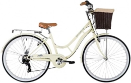 Discount Bike Bridgford Priory Ladies Womens Heritage Bike Classic Traditional Dutch Lifestyle 26" Wheel 16" Frame & Basket Cream