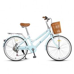 Creing Comfort Bike City Bike 24 Inch 6-Speed Commuter Bicycle Lightweight For Unisex Adult