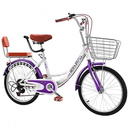 GFSHXYAI Bike City Bike, 24 Inch Cruiser Women's Bike Single Speed, Suitable for Students and Adults To Ride-Comfort，Suitable for Shopping and Shopping for Work-1