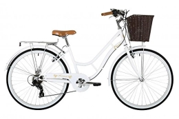 Classic Comfort Bike Classic Heritage Ladies 26" Wheel 7 Speed 16"£ Frame Traditional Bike Bicycle White