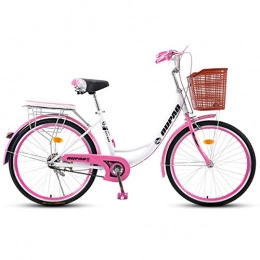 CLOUDH Comfort Bike CLOUDH 26 Inch Women's Bike, Ordinary Retro Lightweight Bicycl for Male And Female Students