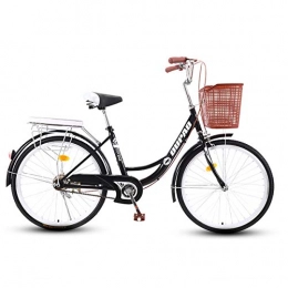 CLOUDH Bike CLOUDH Women's Bike, 26 Inch Ordinary Retro Lightweight Bicycl for Male And Female Students