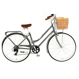 Dawes Comfort Bike Dawes Duchess Ladies Heritage Style Bike, 7 Speed, 2 SIZES - Slate Grey (15" Frame / 26" Wheel)