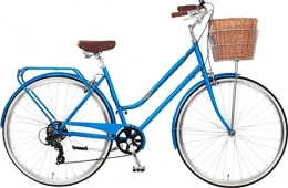 Dawes Comfort Bike Dawes Duchess Ladies Heritage Style Bike, 7 Speed, 3 SIZES - Metallic Blue (19" Frame / 700c Wheel)