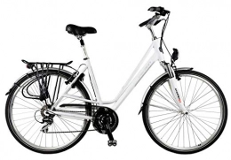 DEVRON Comfort Bike Devron Brighton 2824 28 Inch 53 cm Woman 24SP Rim Brakes White