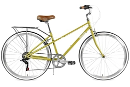 FabricBike Comfort Bike FabricBike Step City - Lady's Step Through Urban Bike 7 Speed. Vintage bike, Classic bicycle, Retro bicycle, Women's bicycle, Dutch bike. (PORTOBELLO OLIVE)