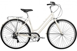 Gama Bikes Women's Metropole Step-Thru 8 Speed Shimano Urban Commuter Bicycle, 17"/One Size, White