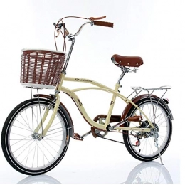 GHH Bike GHH Comfort City Bike, 20" Adults Bicycle leisure Commuter 6 Speed With Basket Classic Traditional Bicycle Lightweight Bicycle