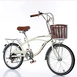 GHH Bike GHH Women's Bicycle / Adult commuter bike 20" Comfort leisure 6 Speed With Basket Classic Traditional Bicycle Lightweight Bicycle