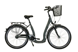 Hawk Comfort Bike HAWK City Comfort Deluxe Plus (28 Inches) (Grey, 28 Inches)