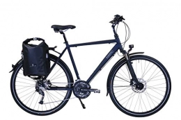 Hawk Comfort Bike Hawk Trekking Gent Deluxe Plus with Bag, Adult (Unisex), 20H0418, ocean blue, 52 cm