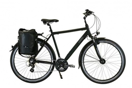 Hawk Comfort Bike HAWK Trekking Gent Premium Plus (including bag) (black, 57 cm)