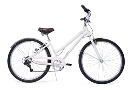 Huffy Comfort Bike Huffy Sienna Ladies Hybrid Bike 27.5 Town Commuter Comfortable Retro Style White