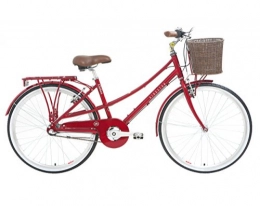 Kingston Bike Kingston Chelsea, Ladies Classic Bicycle, 3 Speed Hub Gears, 26 Inch Wheel, Metallic Red (19 Inch Frame)