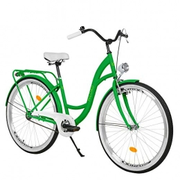 Milord Bikes Bike Milord. 28 inch 1 Speed Green City Comofrt Bike Ladies Dutch Style with Rear Carrier