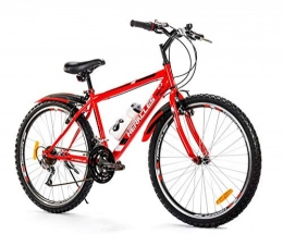 Milord Bikes Comfort Bike Milord. MTB Mountain Trekking Bike, Heracles, 21 Speed - Red - 26 inch