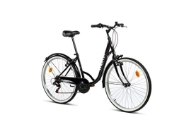Moma Bikes Comfort Bike Moma Bikes Unisex Adult Town City Bike - Black, One Size