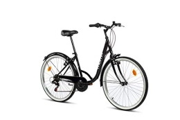 Moma Bikes Unisex's Town City Bike, Black, One Size