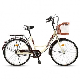 One plus one Comfort Bike One plus one Premium City Bike in 26 Inches Comfort Bike with Basket And Back Support, Dutch Bike, Ladies Bike, City Bike, Retro, Vintage