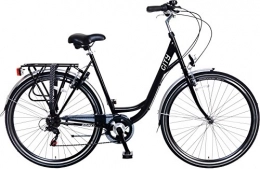 POPAL Comfort Bike POPAL City 28 Inch 49 cm Woman 6SP Rim Brakes Black