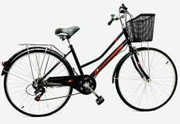 Generic Comfort Bike Premium Dutch Style City Bicycle 26" Wheels with Basket and Rear carrier FREE Helmet and FREE Cable Lock and FREE High-vis Vest