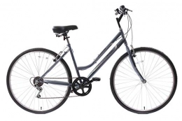 Professional Bikes Bike Professional Premium Womens Ladies 700c Wheel Hybrid City Commuter Town Bike 6 Speed Grey 16" Frame