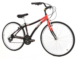 Raleigh Bike Raleigh Cruz Mens Town & Comfort Bike - Black / Red, 15 Inch