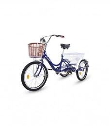 Riscko Comfort Bike Riscko Tricycle for Adults with Two baskets (Navy Blue)